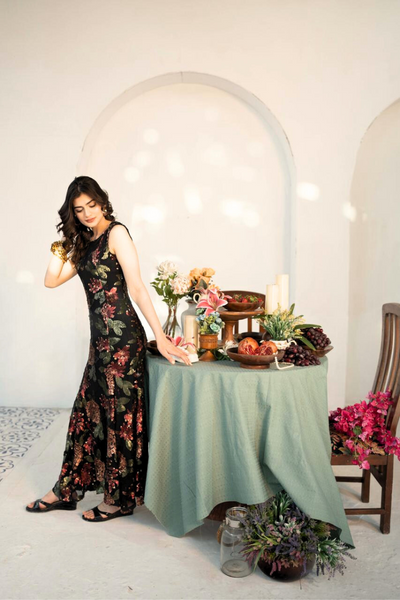 Berry Bosom Black Rose Eid Dress: Festive Collection